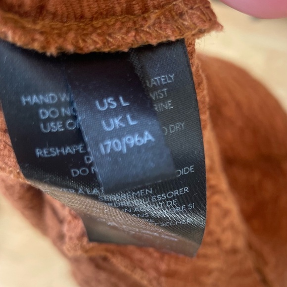 Urban Outfitters Rust Textured Shortsleeved Crop Top in Woman’s Large - Picture 6 of 8